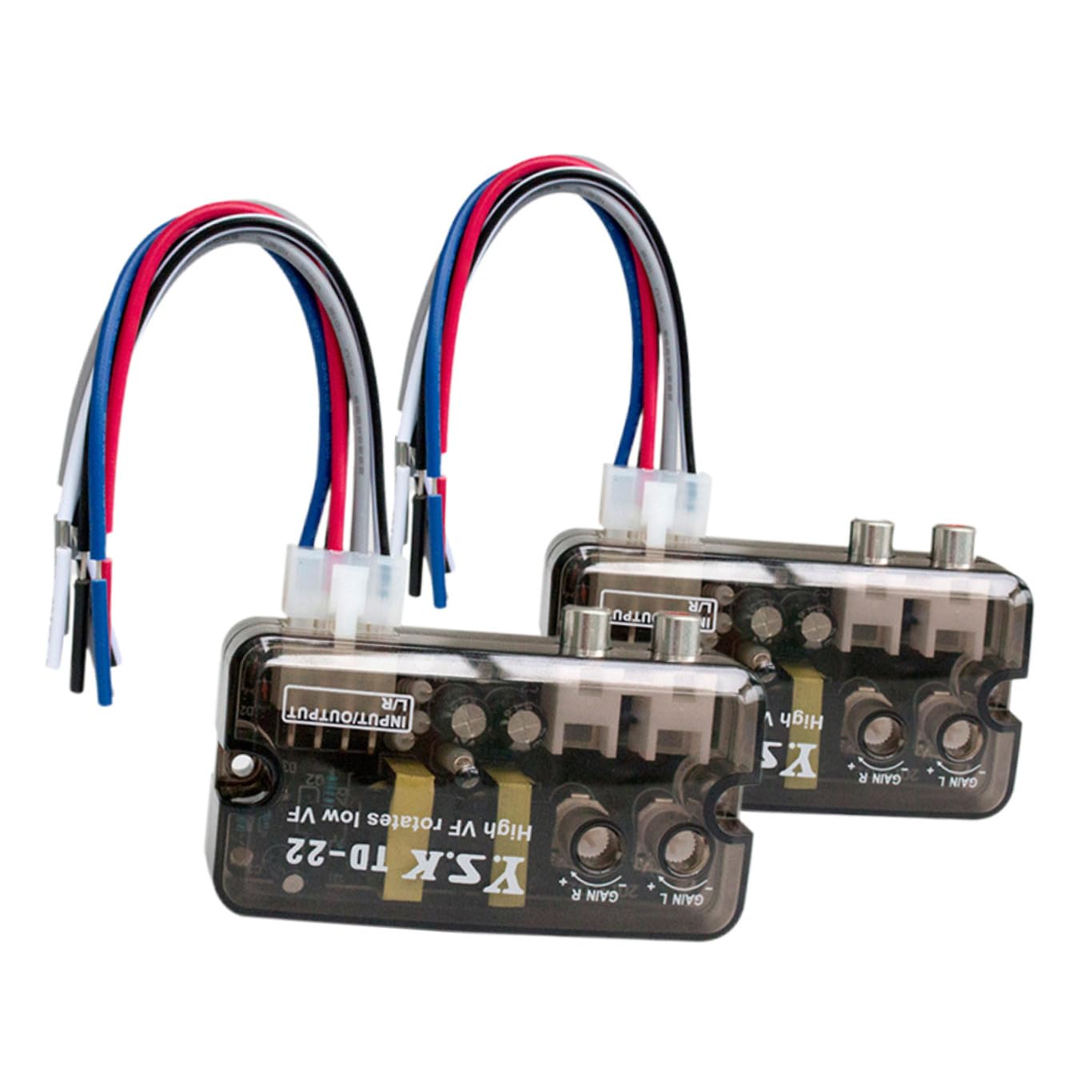 Convertidor de audio de automóvil adaptador de cable amplificador SHINEOFI 8