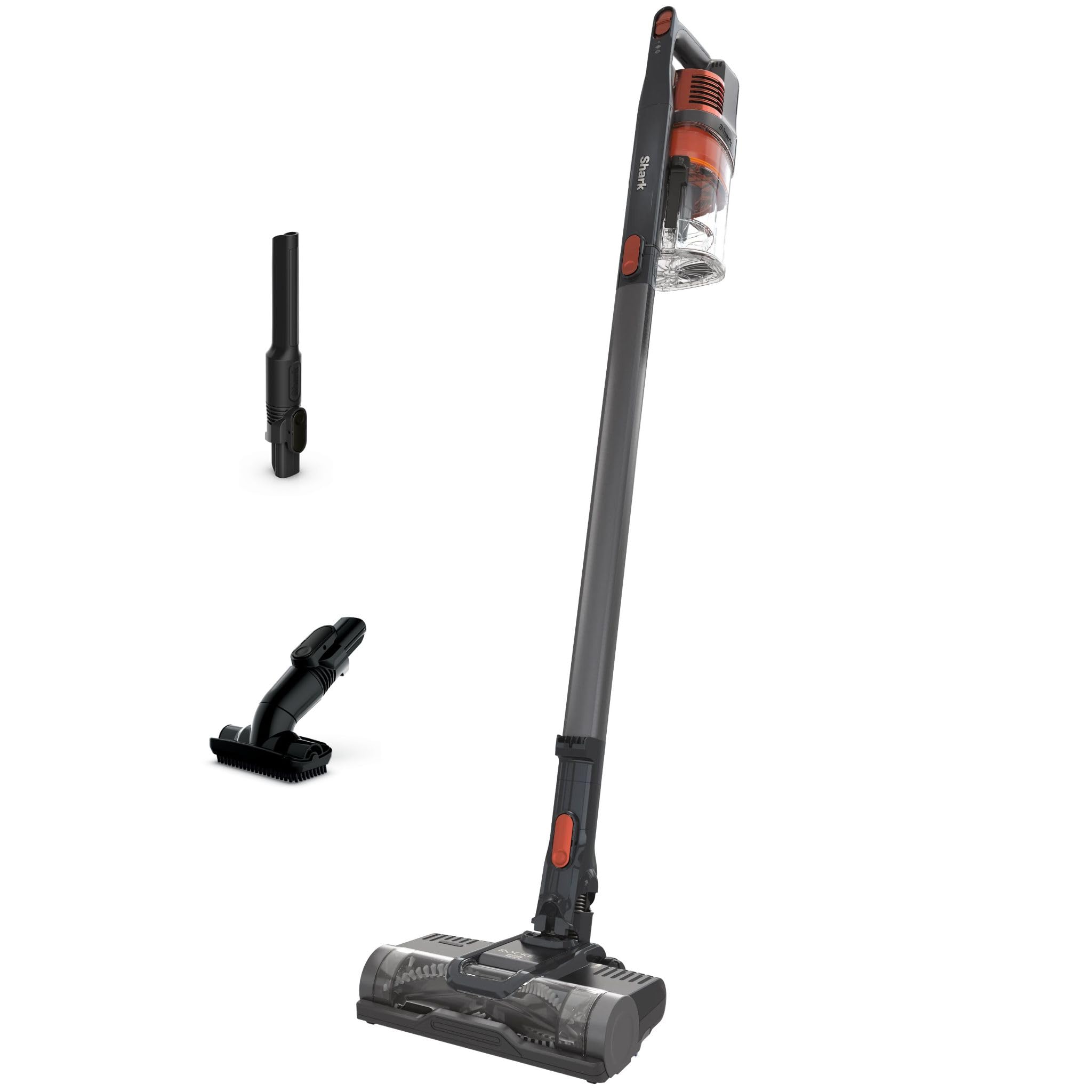 Shark IX140C Rocket Lightweight Cordless Rechargeable Handheld Upright Stick Vacuum Cleaner with Crevice Tool & Duster Brush for Car Detailing, Terracotta (Canadian Version)