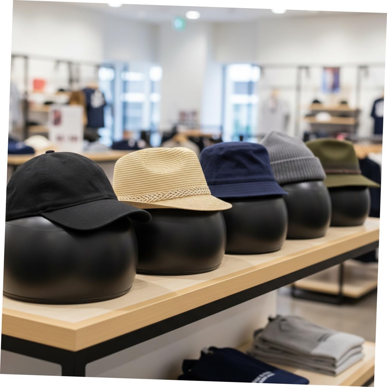 VALICLUD Inflatable Hat Holder Cap Stand Tabletop Display Rack for Baseball Cap