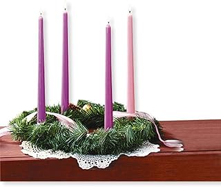 Religious Gifts Christmas Artificial Pine Advent Wreath for Advent Celebration