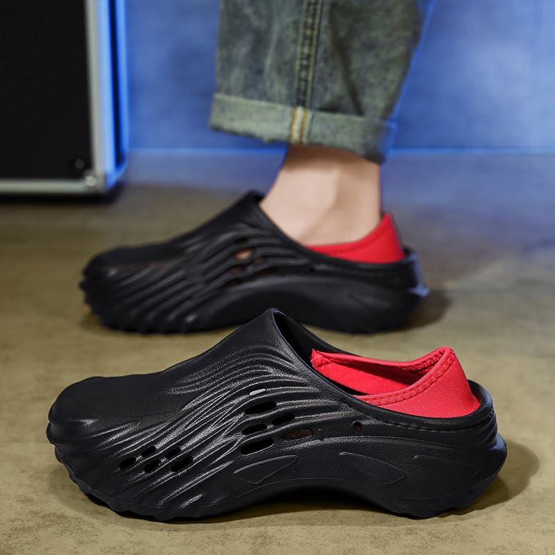 Image of Men's Clogs Garden Shoes Adult Slip On Outdoor Athletic Sports Sandals Summer Water Beach Shoes Casual Slippers Lightweight Breathable Non Slip