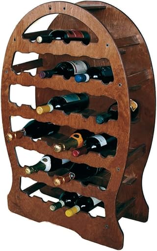 Cantinetta PORTABOTTIGLIE 33 POSTI VINO A BOTTE in legno multistrato