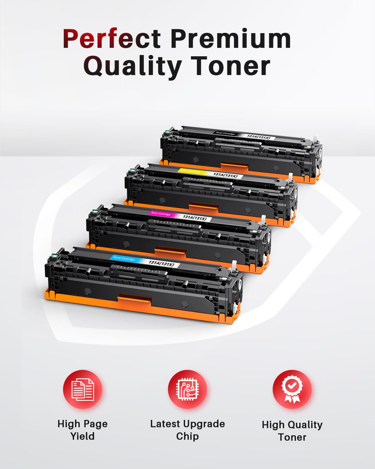 Halloya 131X Compatibili Cartucce di Toner per HP 131A CF210A 131X CF210X CF211X CF213X CF212X per Laserjet Pro 200 Color MFP M276n M276nw M251n M251nw (Nero Ciano Magenta Giallo, 4-Pack)