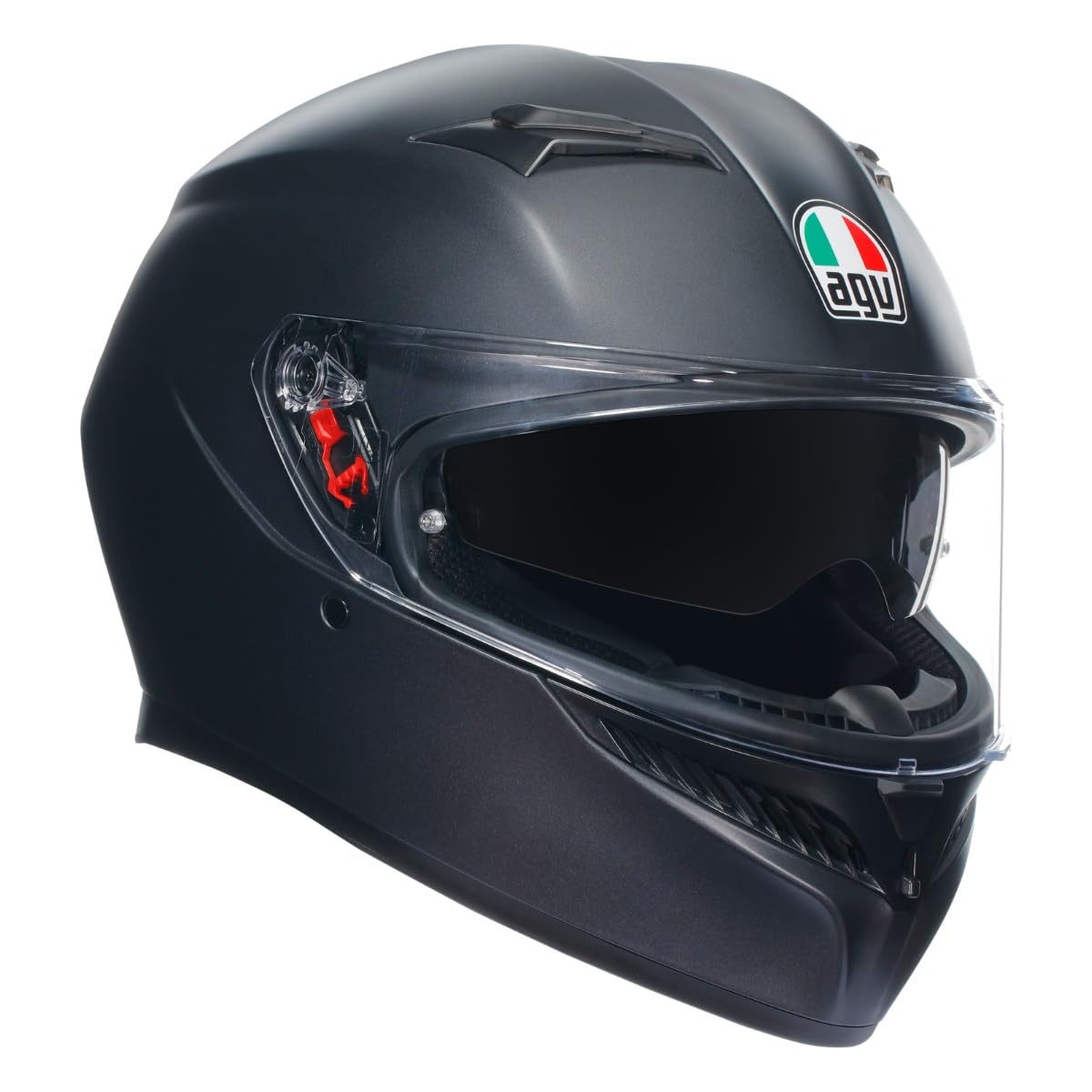 AGV K3 Full Face ECE 22.06 Motorcycle Helmet - Plain, Matt Black