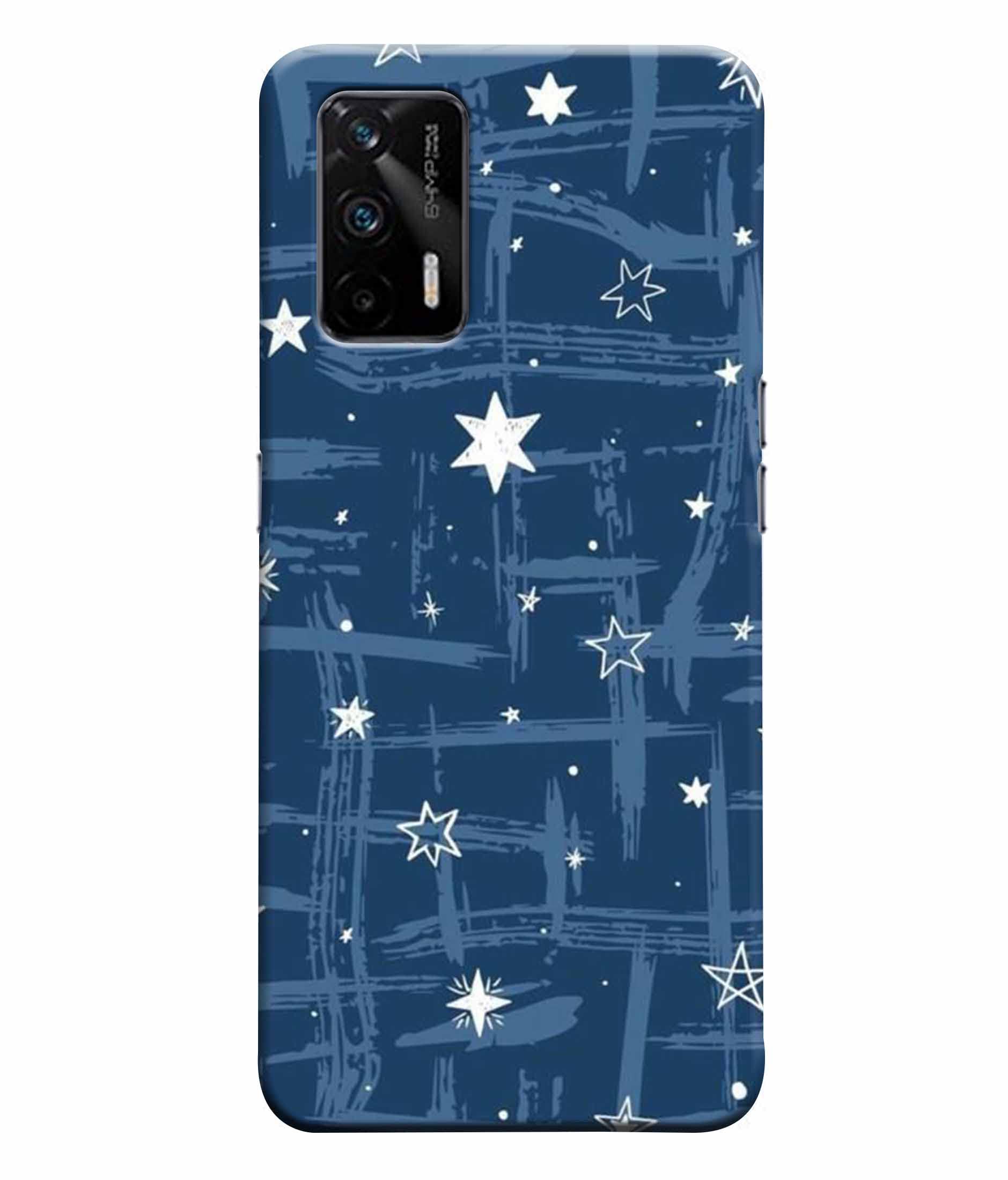 Dugvio Printed Colorful Hard Back Case Cover & Compatible for Realme X7 Max 5G / Realme GT Neo Flash | Stars Pattern Art (Multicolor) - D569