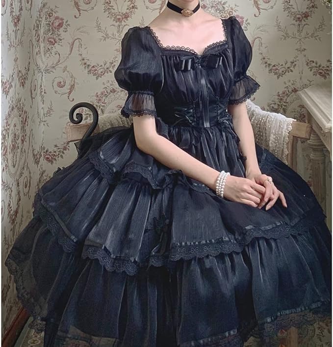 トクとユウ] ワンピース ロリータ ゆめかわいい 女の子 宮殿風 アニメ