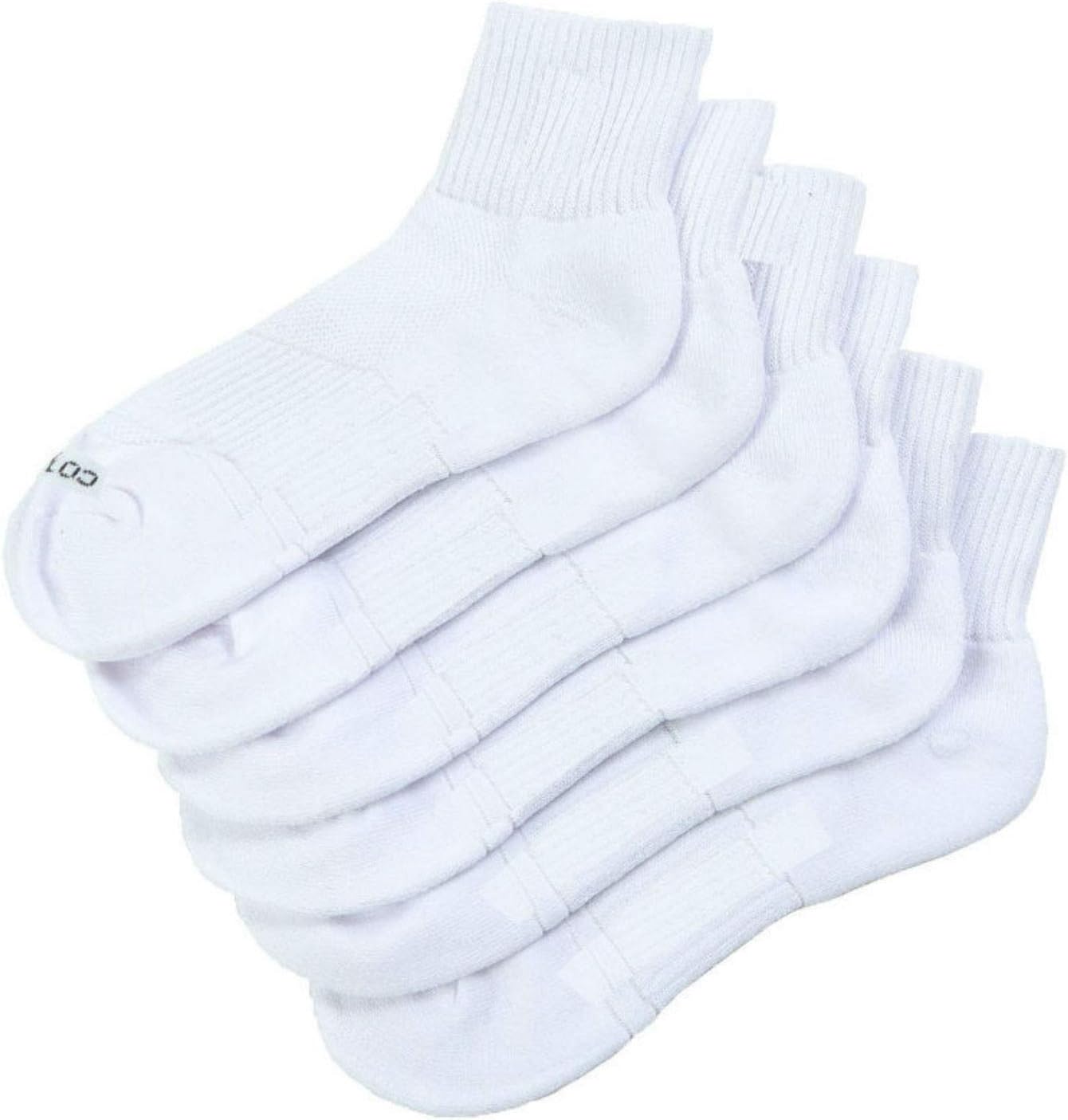 Men’s Ankle Socks, Soft Breathable Cotton Blend, Cushioned with Mesh Ventilation and Arch Support (Multipack)