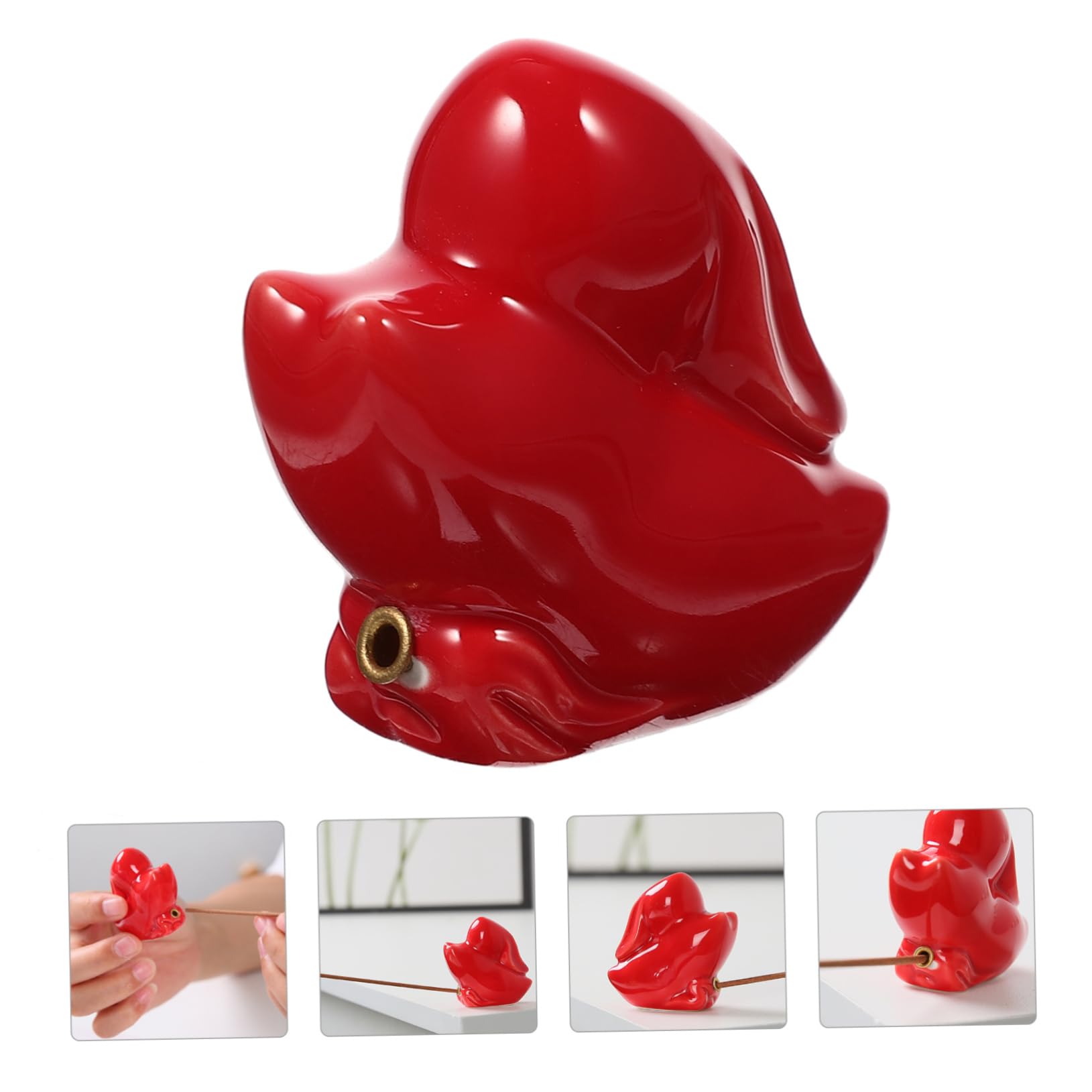 Zerodeko 5stücke Loveliness Räucherstäbchenhalter Aus Weißem Porzellan Niedliches Kaninchen-Design Für Meditation Entspannung Und Heimdekoration