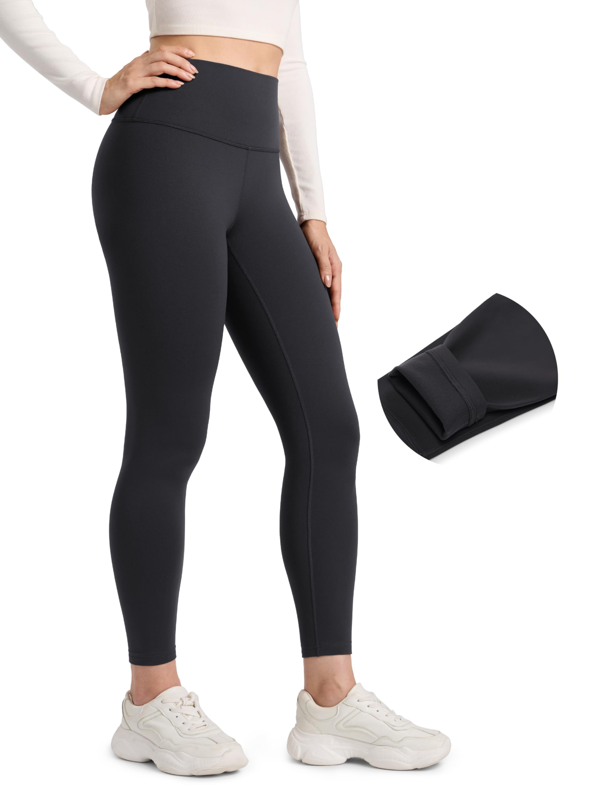 Amazon.co.jp: [CRZ YOGA] 裏起毛 レギンス レディース マットサーマル