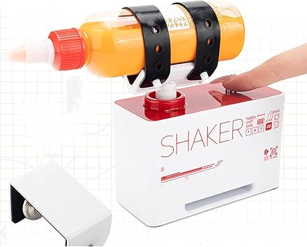 Vortex Mixer, Mini Vortex Mixer with Metal Clip for Paints, 2 Working Modes, Nail Polish,Tattoo Ink,Eyelash Adhesives and Acrylic Paints Mixing,Compatible with Various Sizes of Paint Bottles