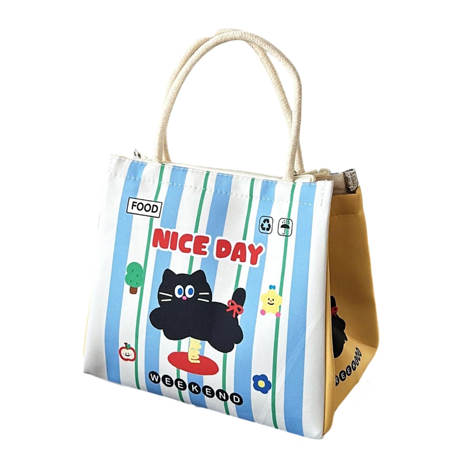 yanwuwa Insulated Lunch Box Lovely Lunch Case Coolers Bag Cartoon Bag for Work Travel Picnics Box Cartoon