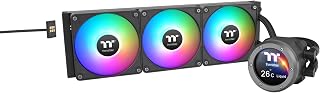 Thermaltake TH360 V2 Ultra EX ARGB AIO CPU-Kühler/Wasserblock 5,3 cm LCD/Lüfter 120 x 3/magnetischer Schnellanschluss/MB ARGB-Sync-Steuerung/LCD-Softwaresteuerung/CL-W415-PL12SW-A