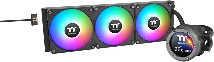 Thermaltake TH360 V2 Ultra EX ARGB AIO CPU Cooler/Water Block 2.1" LCD/Fan 120 * 3/Magnetic Quick Connection/MB ARGB Sync Control/LCD Software Control/CL-W415-PL12SW-A