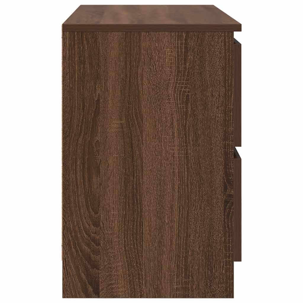 Stojak na telewizor w stylu vintage, rustykalna drewniana konsola telewizyjna z szufladami, 40 x 35 x 54 cm, stylowy stół do przechowywania multimediów, trwałe meble MDF do salonu