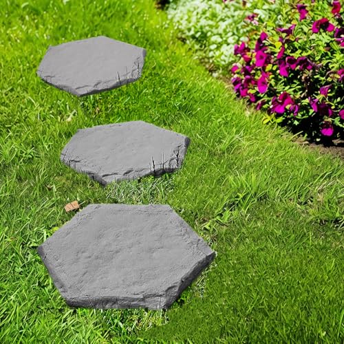 ZHURUININ 8Pcs Pedras de Piso Ao Ar Livre para Jardim Que Estaqueiam No Solo Pavimentadoras Decorati