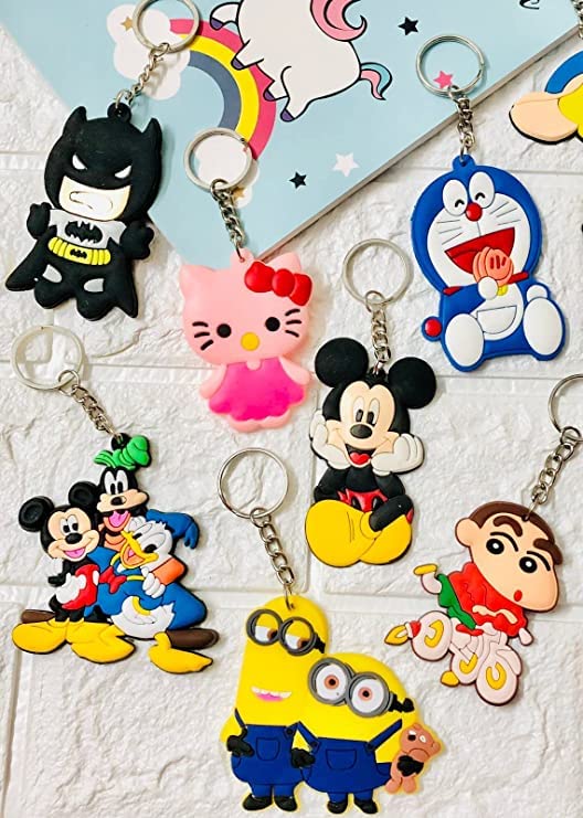LITTLEMORE - Keychains for Kids Boys (Pack of 10 Pieces), Girls/Cute ...