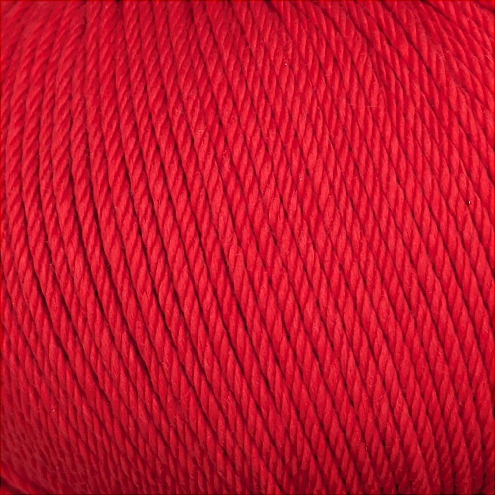100% Cotton Double Knitting Yarn - Soft, Matte Finish - Lightweight & Breathable - Ideal for Garments, Baby & Accessories - 5 x 50g Balls - Simply Cotton DK 027 Poppy