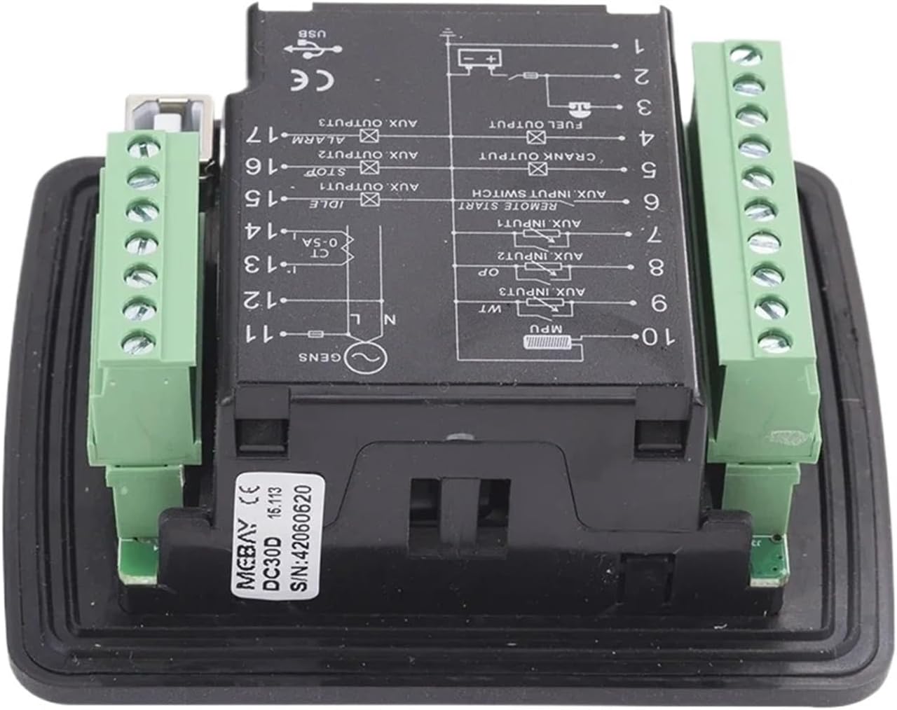 DC30D Generator Control Module Small Diesel Genset Controller Panel With USB Programmable Interface Generator Parts