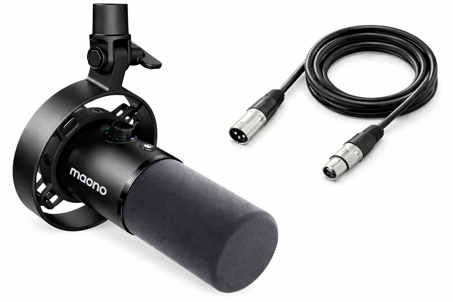 MAONO PD300X USB/XLR Dynamic Podcast Microphone Bundle with 6FT Premium XLR Cable, 192kHz/24bit Recording Mic Kit for Streaming, Voiceover, Home Studio, Content Creation, Monitoring & Mute Control-image-29
