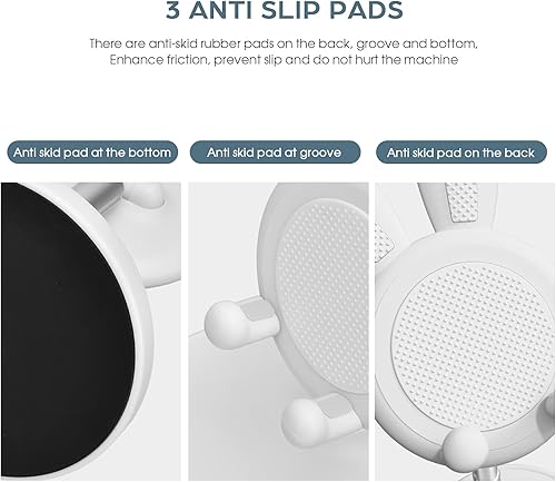 Miniatura 5 de OATSBASF Lindo soporte para teléfono celular, soporte ajustable para teléfono de conejo, para escritorio, soporte grueso compatible con iPhone,