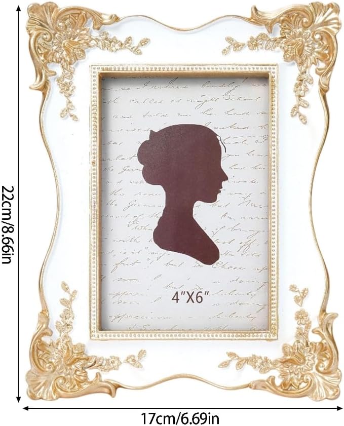European Antique Photo Frame Resin Picture Holder Wall or Tabletop Decors Gift