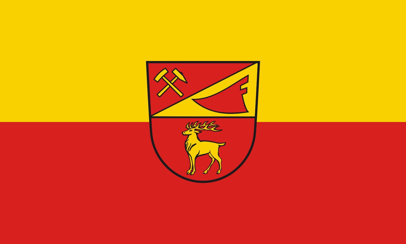 Drapeau Large Sigmaringendorf | Grand pavillon paysage 1.35m² pour extérieur