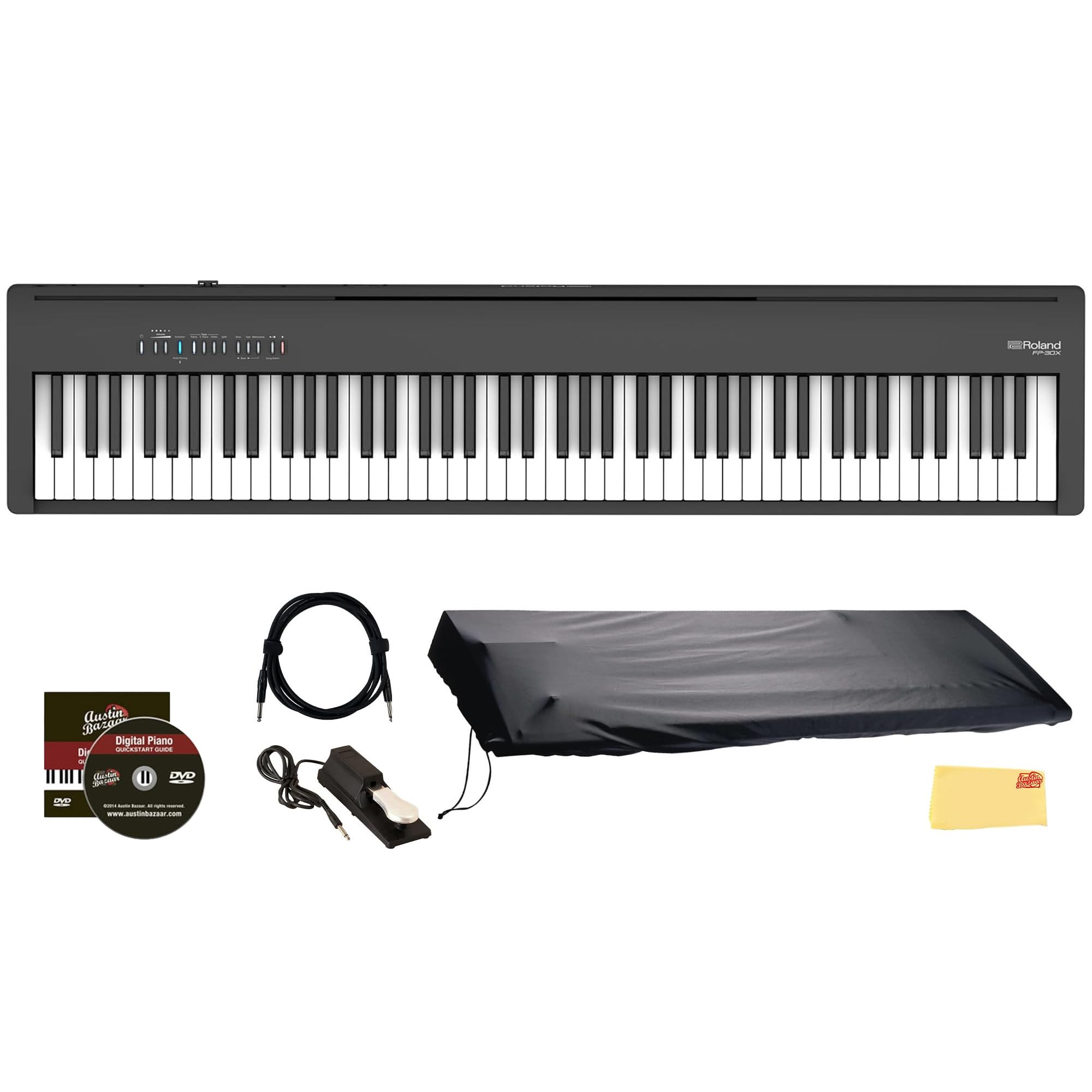 Amazon.com: Roland FP-30X-BK 88-Key Digital Piano - Black Bundle