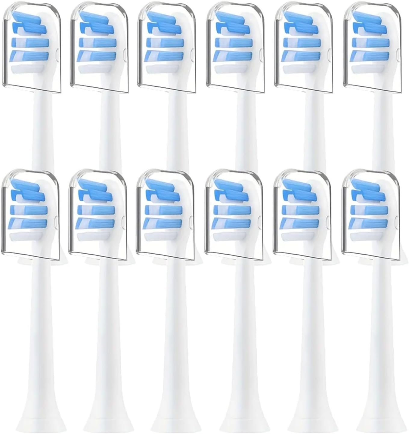 Electric Toothbrush Head, Replaceable Sonic Electric Toothbrush Head, Suitable Compatible for Philips Sonicare's Electric Replaceable Brush(12pcs)