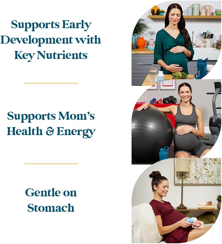 Pattern Wellness Prenatal Complex for Women – Prenatal Vitamin with DHA, Folate, Iron, Probiotics & Biotin – Support from Preconception to Postpartum - 90 Capsules - Image 4