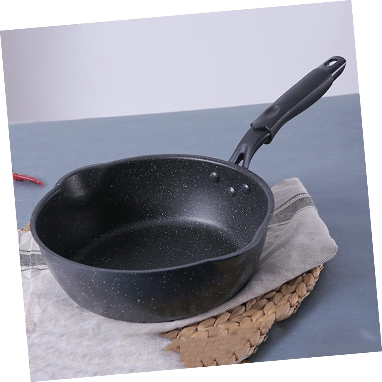 Mikinona Non-stick Pan Aluminum Alloy Mini Frying Pan for for Omelets Pancakes and Sandwiches Compatible Induction Cookers Kitchen Accessory