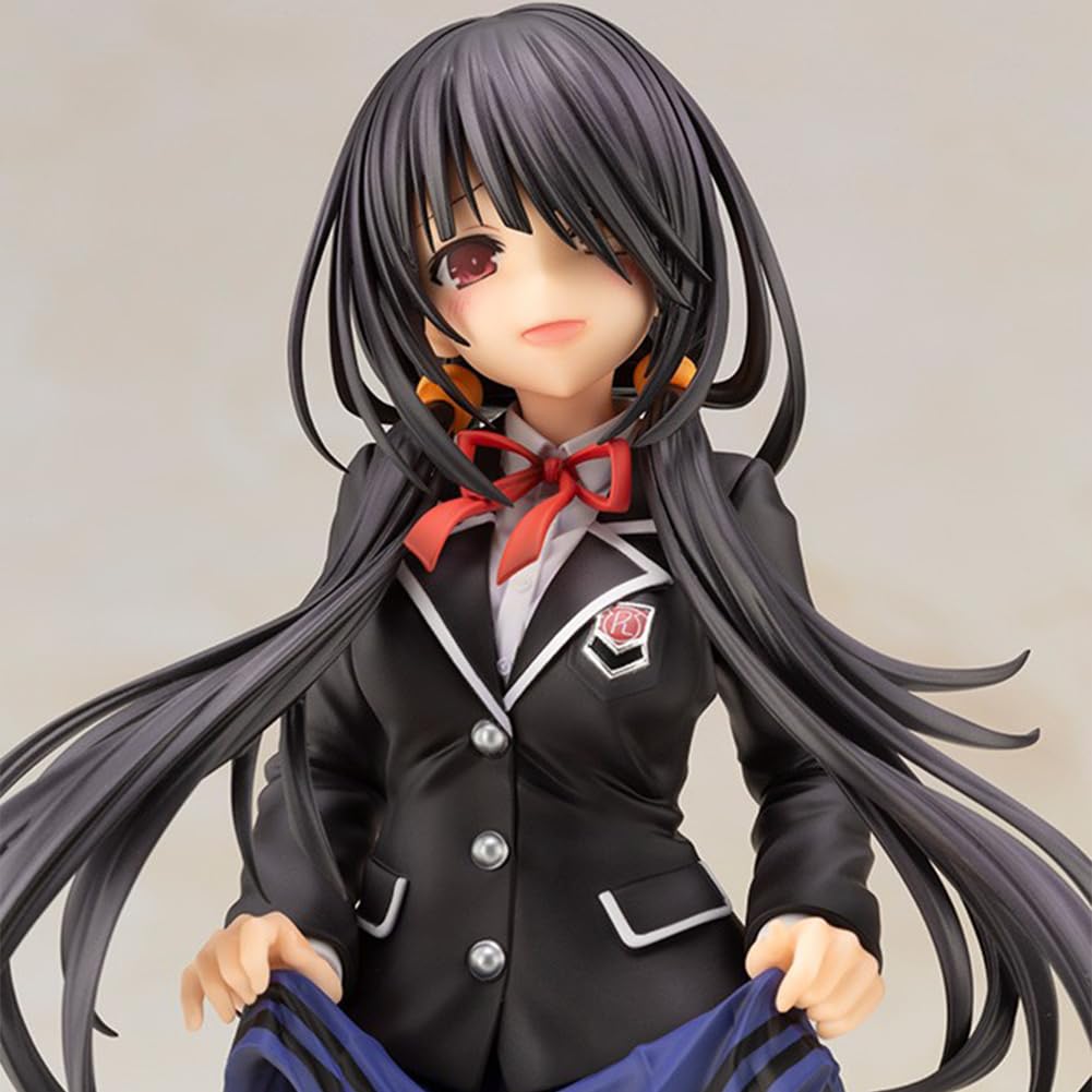 Keyhvao Tokisaki Kurumi Figurine Noire Modèle De Robe Debout DATE A LIVE Anime Figurines Mignonnes Décoration PVC Cadeau Pour Bureau, Ventilateurs, Unisexe