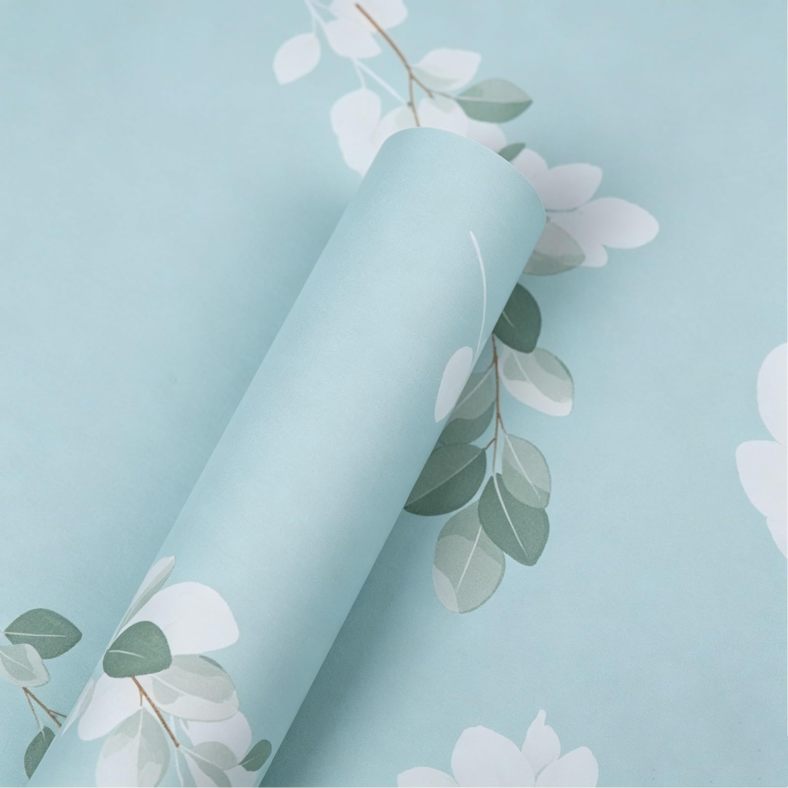 Zynqra H ﻿Peel And Stick Wallpaper Floral Contact Paper,Self Adhesive Decorative,Modern Contactpaper For Cabinets Drawers Bedroom Thicken Vinyl(,L100cm/39.4In*W120cm/47.2In)