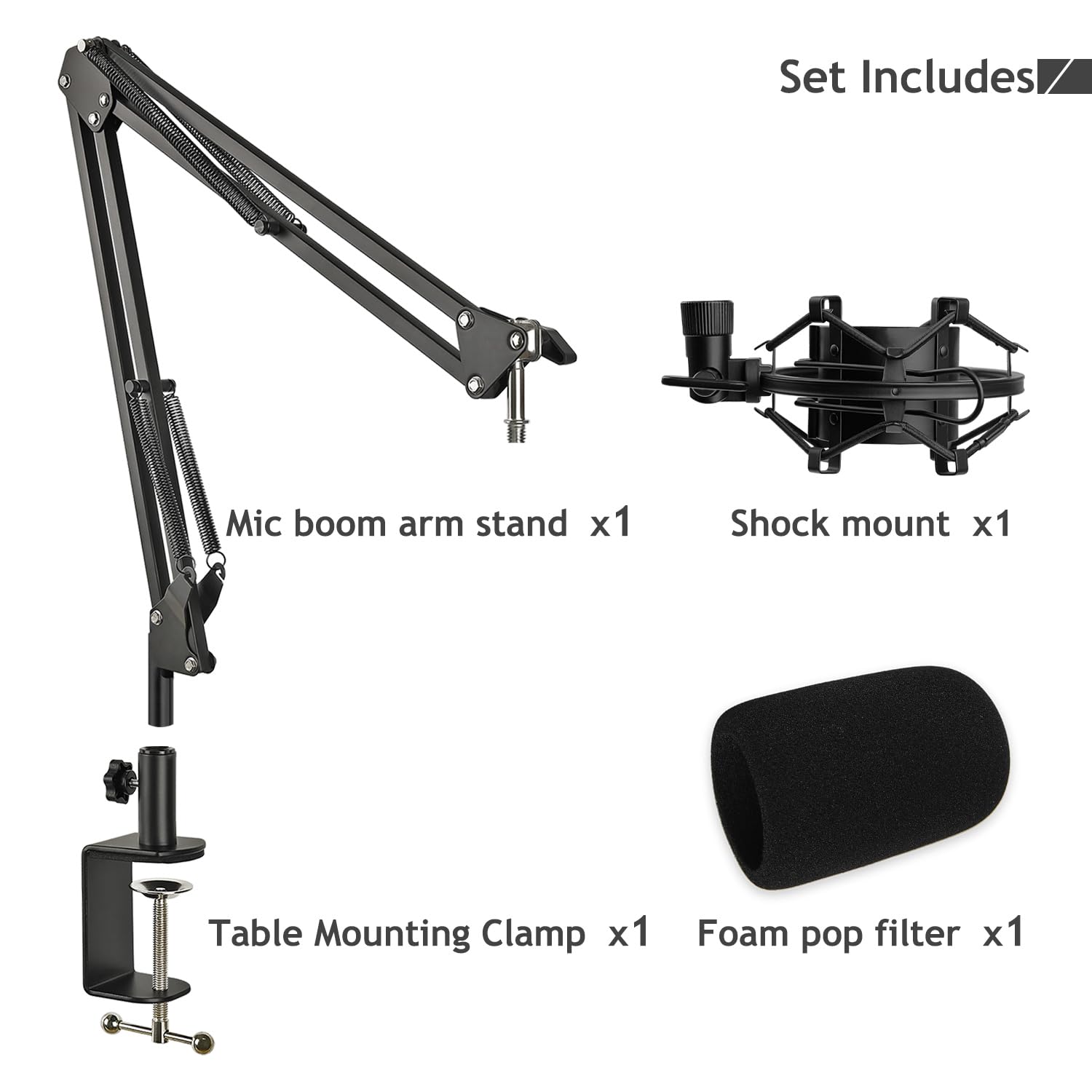 AT2020 Support De Microphone avec Filtre Pop pour Microphone AT2020 AT2020USB+ AT2035 ATR2500X AT2020V