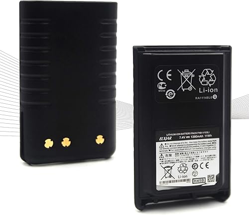 elxjar Paquete de 2 baterías de repuesto de iones de litio 7.4V 1380mAh FNB-V103LI para radios bidireccionales Vertex VX-230 VX-231 VX-234 VX-228