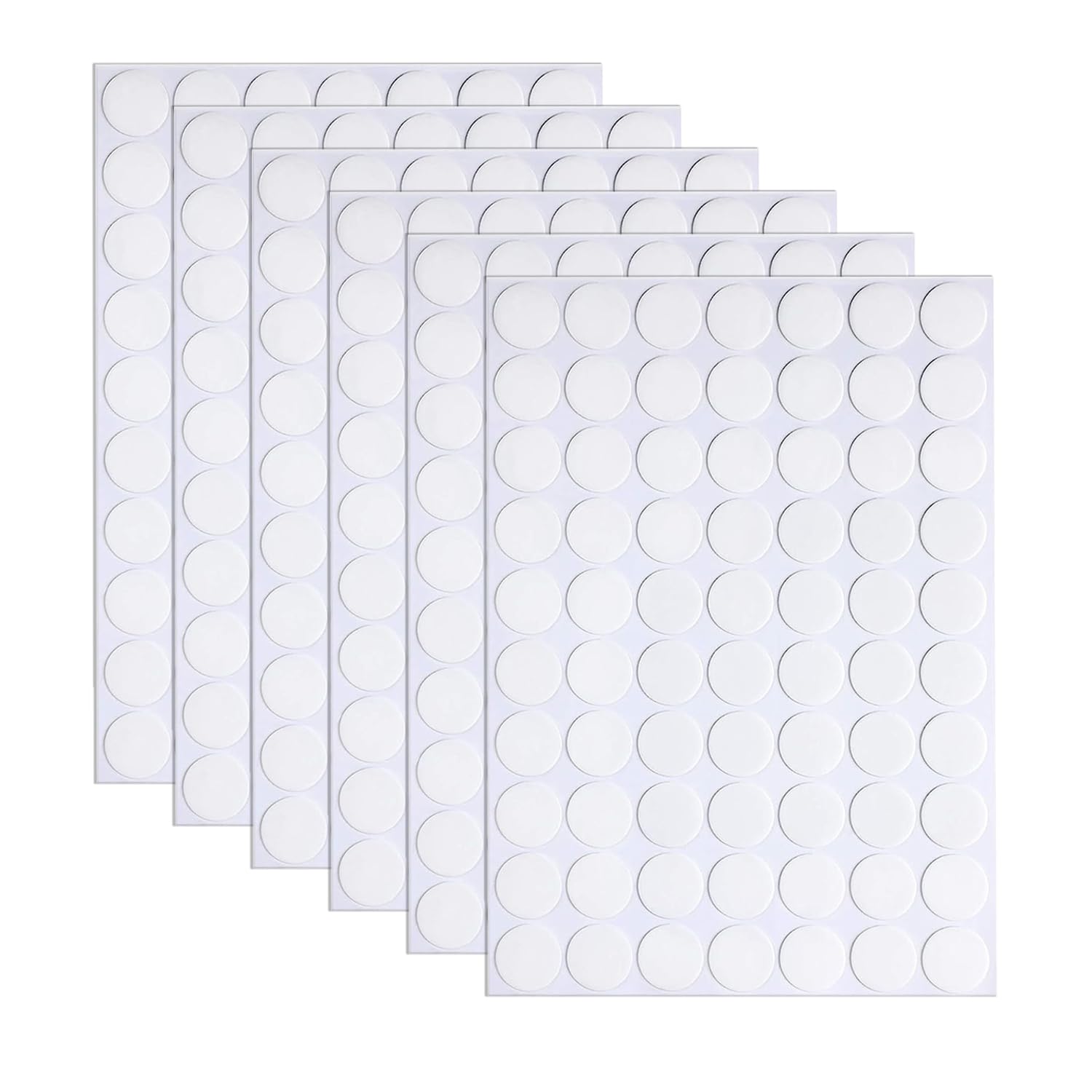 350pcs Clear Double-Sided Sticky Adhesive Dots, 6mm/0.24” Round Transparent Acrylic Nano Glue Pads Heavy Duty, Removable Waterproof Strong Traceless