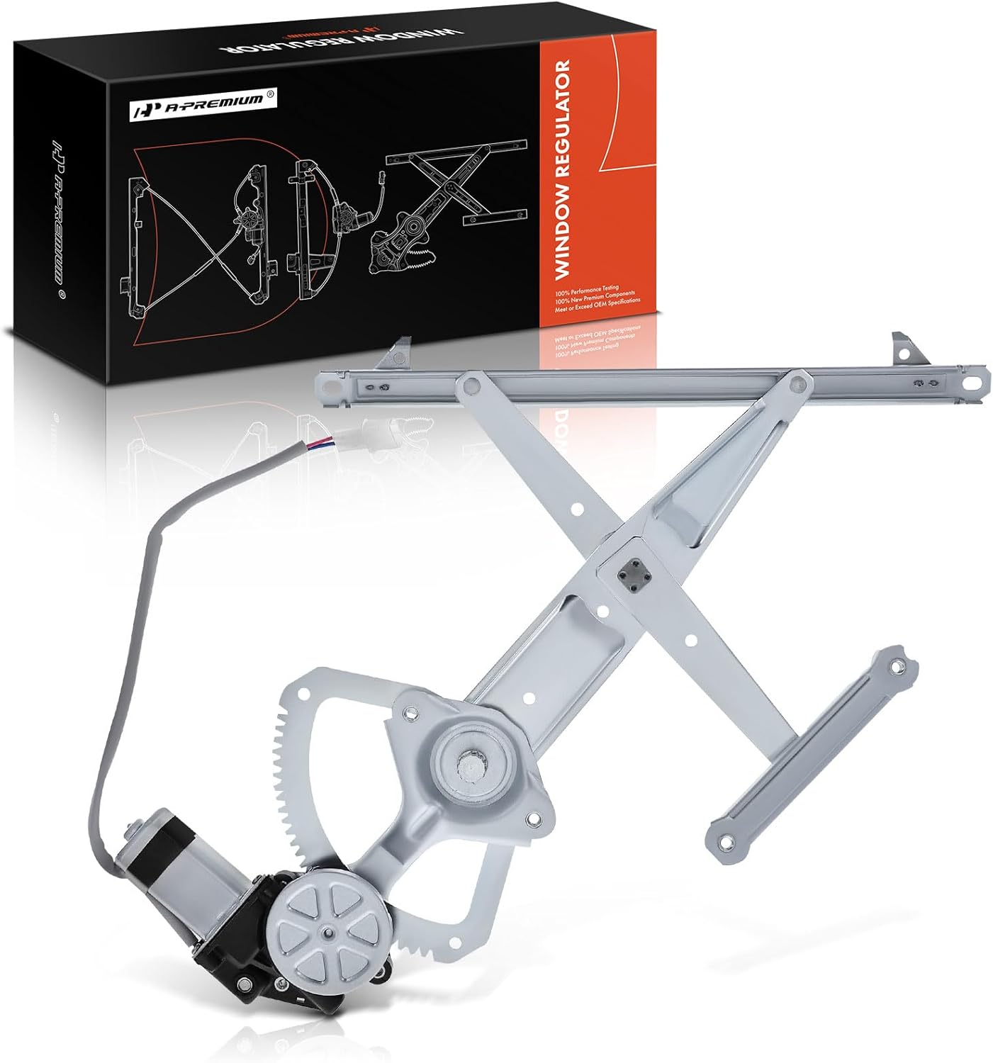 A-Premium Rear Right Passenger Electric Power Window Regulator with Motor Compatible with Toyota Sienna 2004-2010