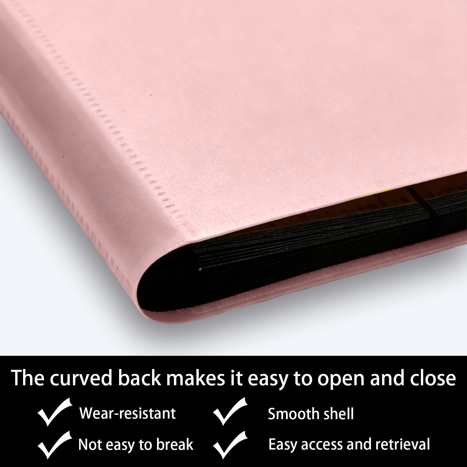 Trading Card Binder-12-Pocket,Total 480 Pockets,Card Collection Binder for Standard Cards Side Loading Card Folder for MTG Sports (Football/Basketball/Baseball) Cards (Pink) - Image 4