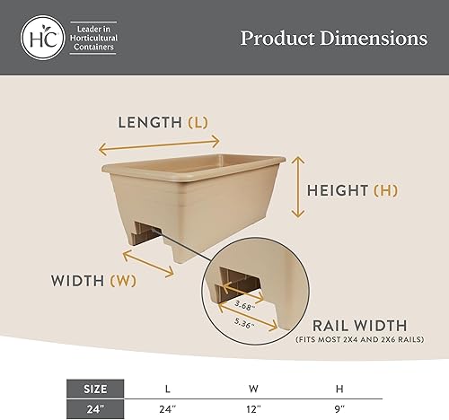 Miniatura 5 de Maceta de riel de cubierta verde