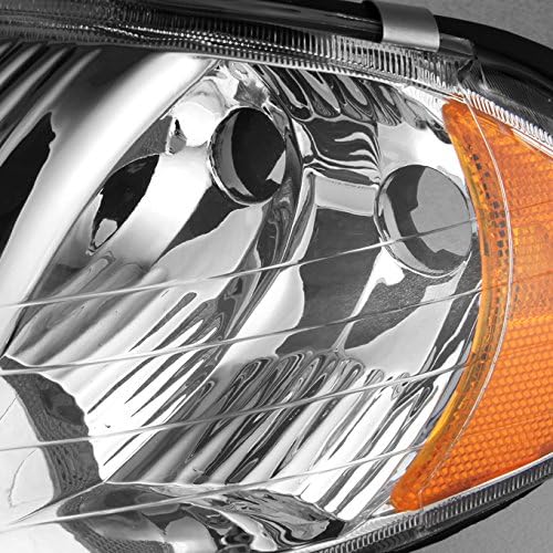 AKKON - For Dodge Intrepid OE Replacement Chrome Bezel Headlights Driver/Passenger Head Lamps Pair New