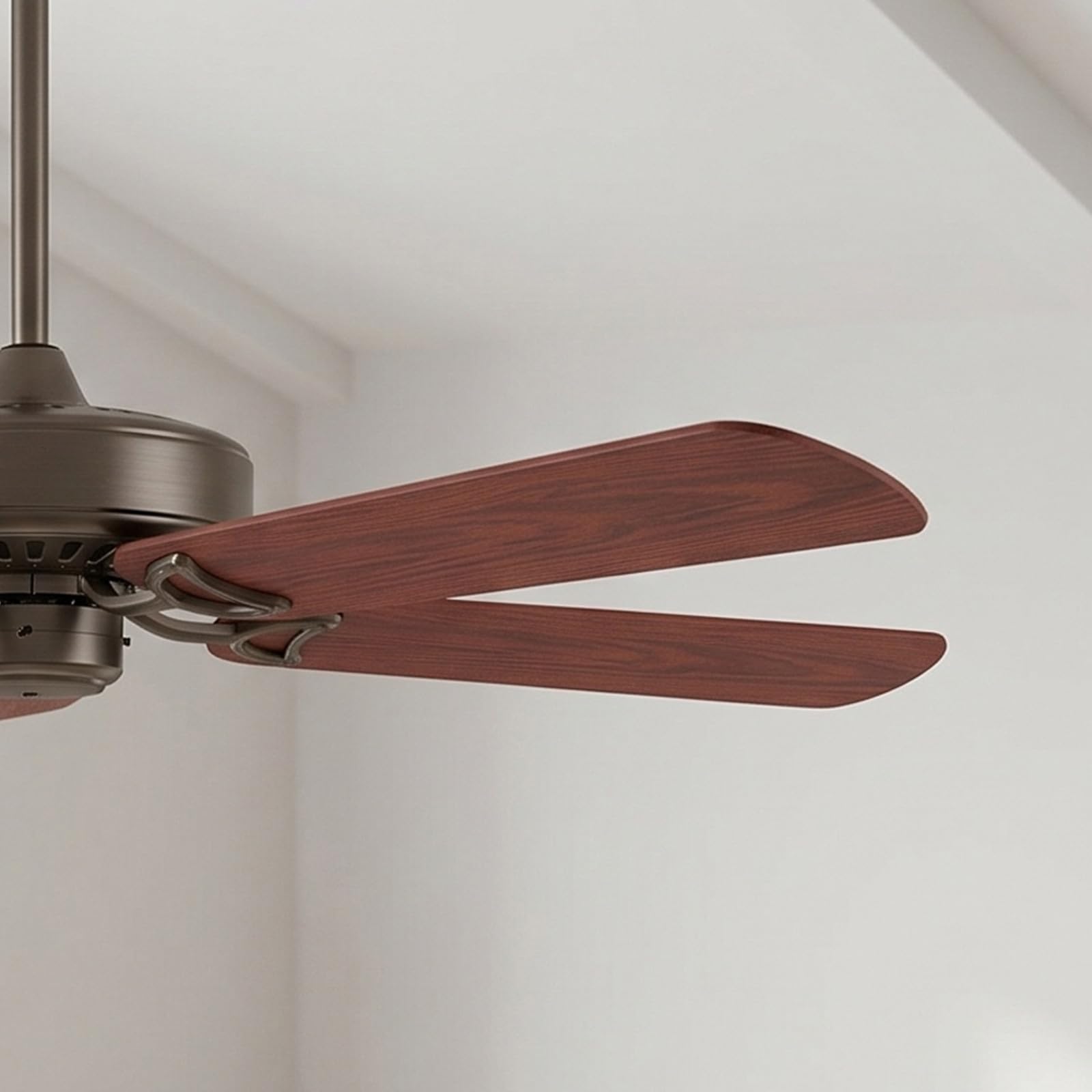 4 Piezas Aspas para Ventilador de Techo de Plástico Marrón, Ajuste