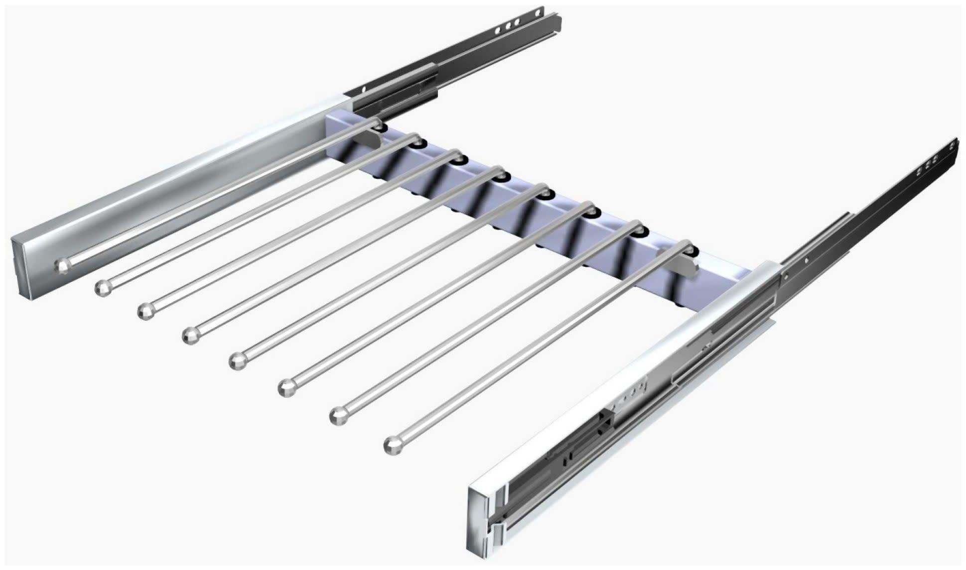 Sidelines Steel Pullout Pants Organizer w/Soft-Close for Custom Closet Systems