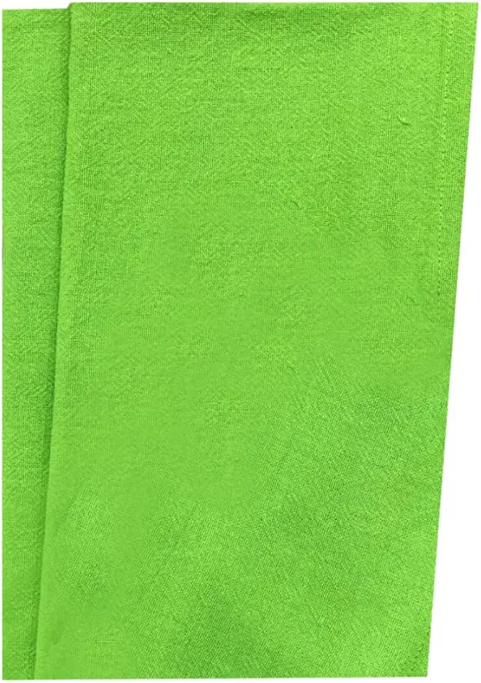 Kit 5 Panos de Prato 41cm x 68cm, 100% Algodão, Tecido Pé de Galinha, para Costura, Artesanato, Decoração (Verde)