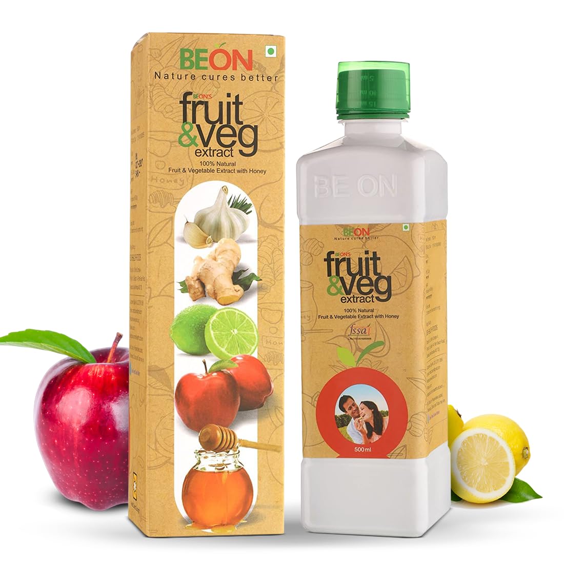 BEON Nature cures better Fruit & Veg Extract Mixture Of Five Elements Garlic,Ginger,Lemon,Apple Cider Vinegar With Mother,Honey|For Weight Loss|Improved Immunity|Lowers Bad Cholesterol 500Ml (B00YGNRS3O) Amazon Price History, Amazon Price Tracker