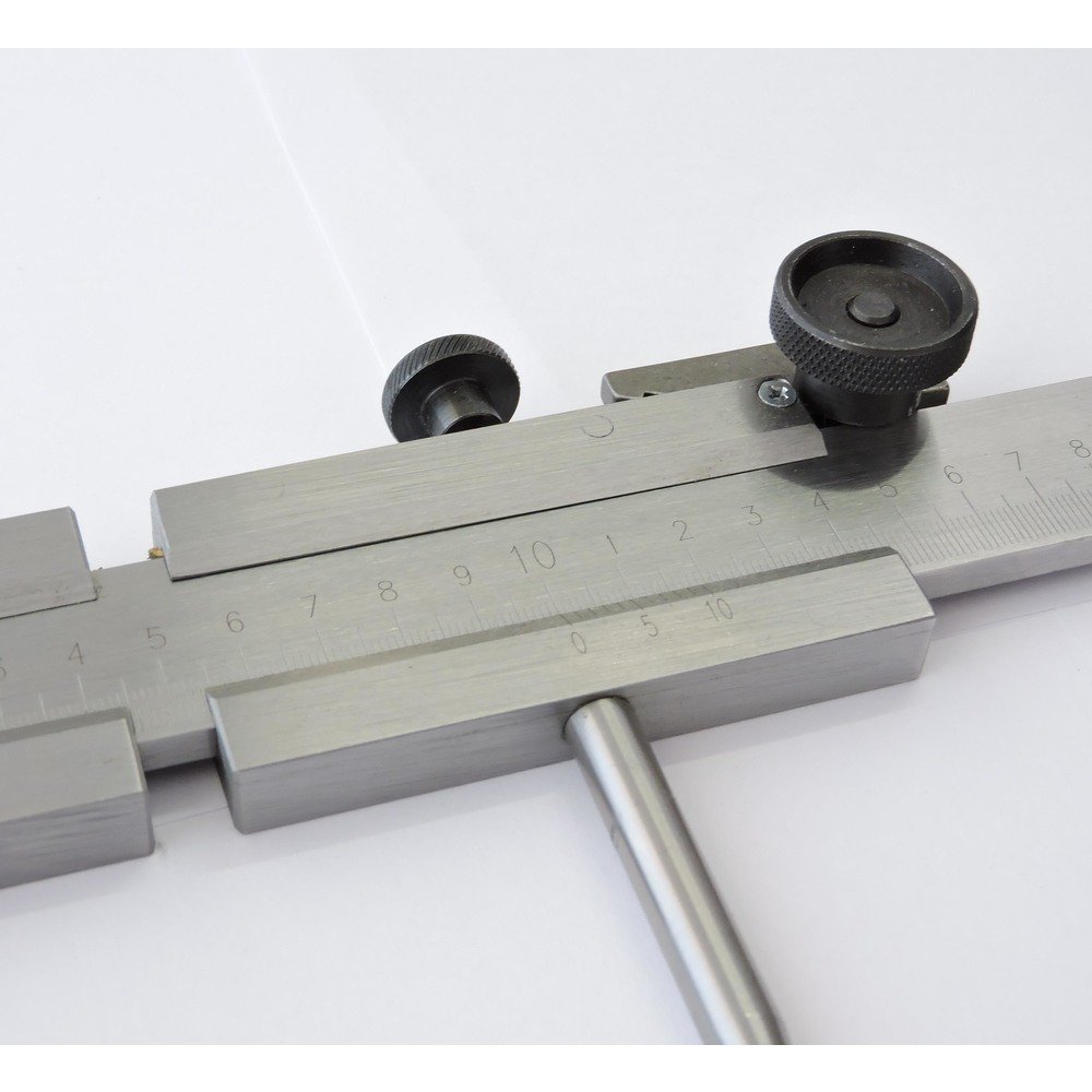 STEINLE 5301 Präzisions Stangenzirkel Messschieber mit Feineinstellung durch Reibrad Messbereich: 1000 mm Querschnitt: 25x6 mm