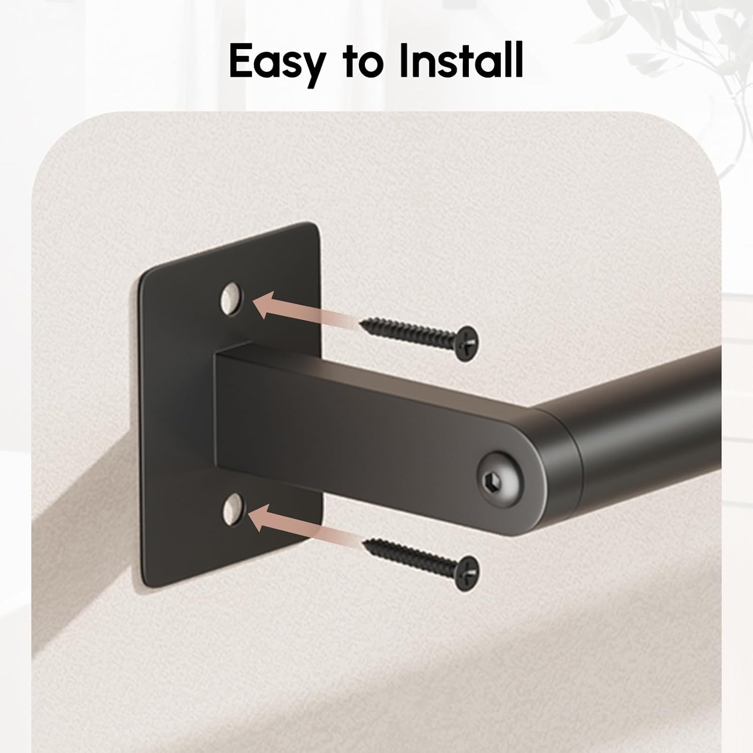 USHOWER Matte Black Towel Bar, 18 Inch Towel Racks for Bathroom Wall Mounted, Heavy Duty Stainless Steel Towel Holder, Easy Installation (Total Length 20 Inch) - Image 7