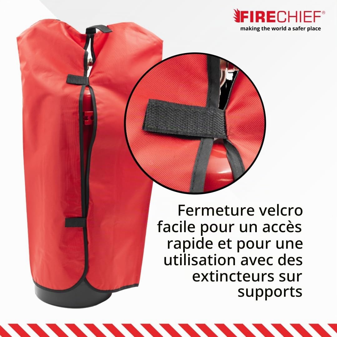 Firechief RPV3 Grande housse pour extincteur Rouge