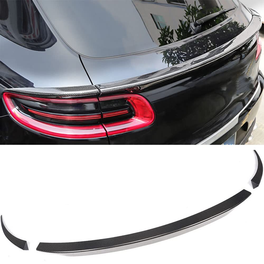 Samochód Z Włókna Węglowego Tylny Spojler Bagażnika Ochraniacz Na Wargi Splitter Body Kit Dla Porsche Dla Macan 2014-2017 Tylna Klapa Tylna Skrzydło Boot Lip