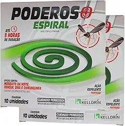 Inseticida Repelente Espiral Pernilongo Dengue 20 Unidades