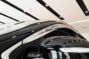 AUTOCLOVER Chrome Side Wind Deflectors 4p for 2020 KIA All New Sportage
