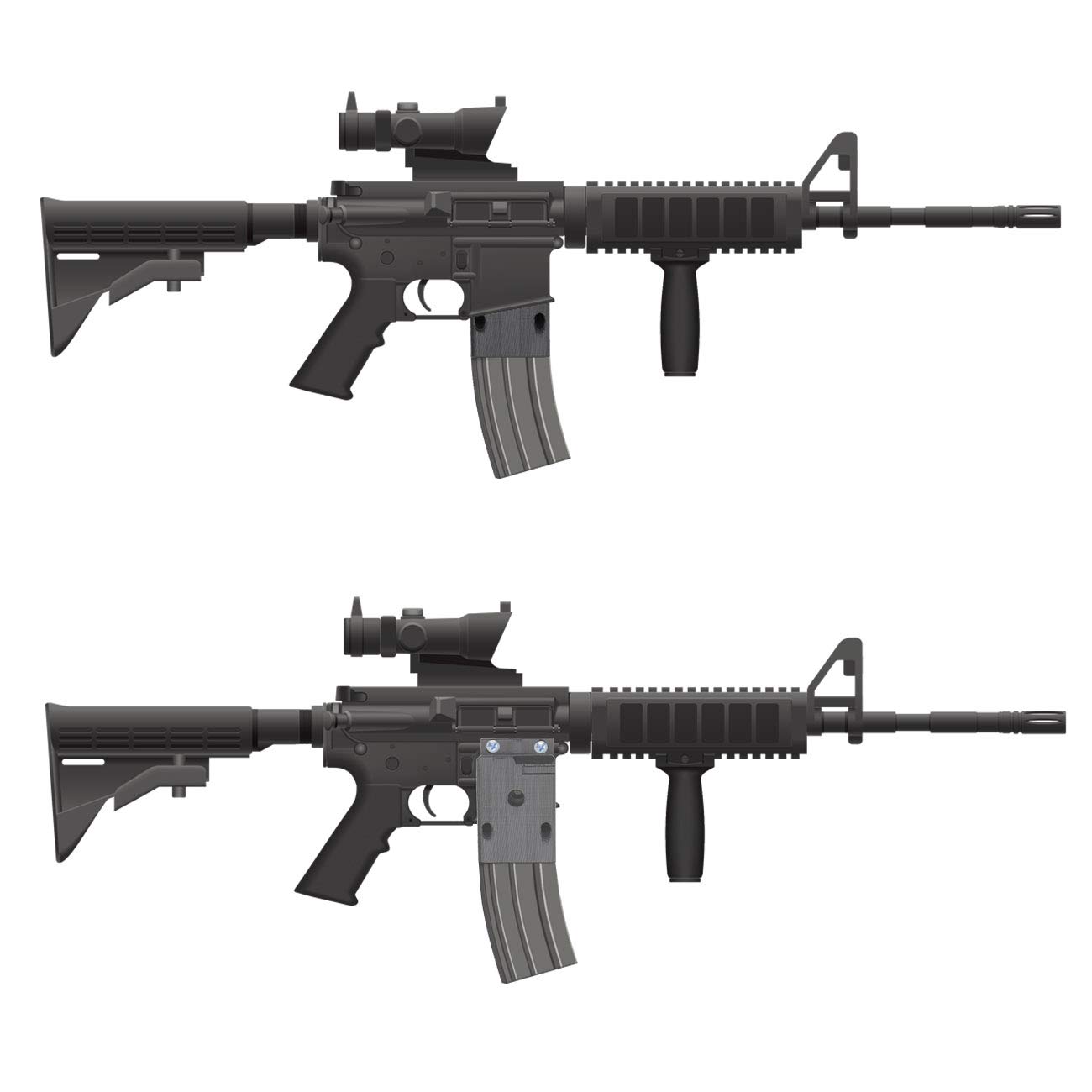 Jisell AR15 Rifle Gun Wall Mount Storage Wall Rack Holder Musket